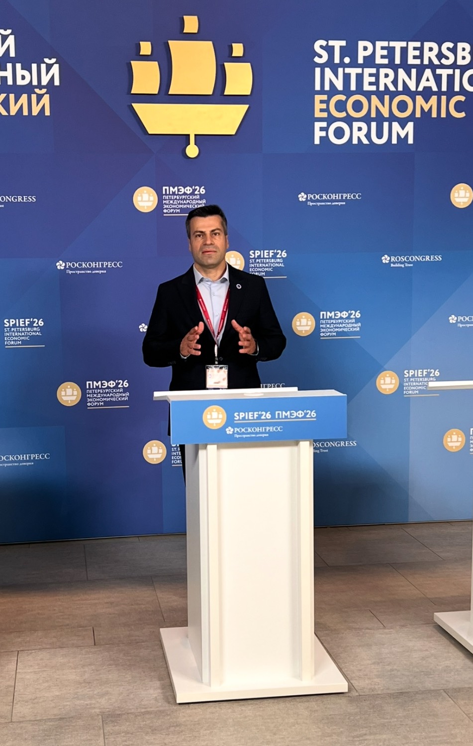 Attending the St. Petersburg International Economic Conference as a VIP guest